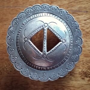 Vintage silver belt buckle